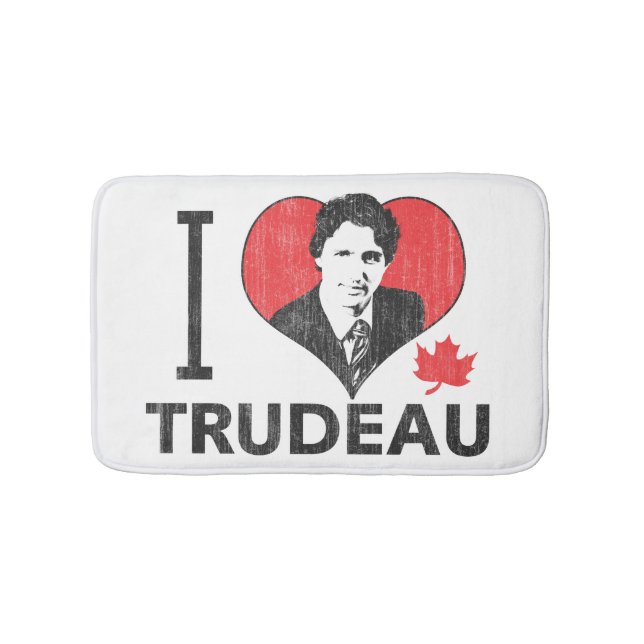 Jag älskar Trudeau Badrumsmatta (Framsidan)