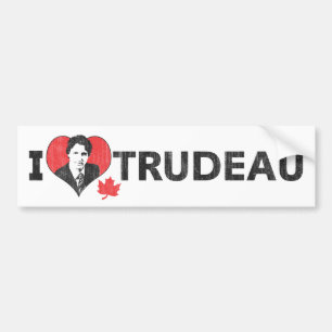 Jag älskar Trudeau Bildekal