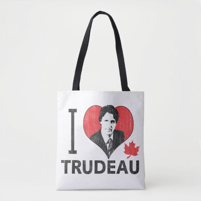 Jag älskar Trudeau Tygkasse (Framsida)
