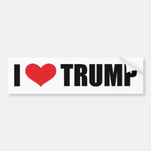 Jag älskar trumfbildekalet bildekal