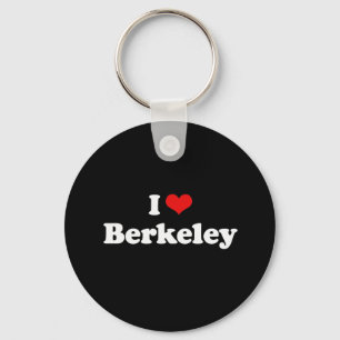 Jag älskar tshirten för Berkeley Tshirtvit Nyckelring