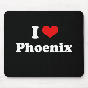 Jag älskar tshirten för Phoenix Tshirtvit Musmatta