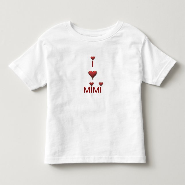 Jag älskar TshirtT-tröja för småbarn MIMI Tee (Framsida)