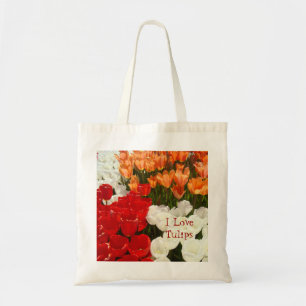 Jag älskar tulpaner tote bags Tulpan Blommor Totes Tygkasse