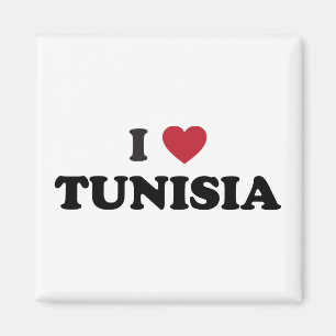 Jag älskar Tunisien Magnet