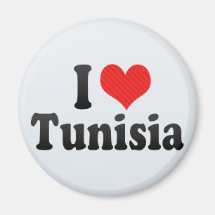 Jag älskar Tunisien Magnet