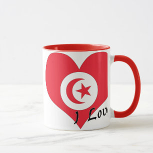 Jag älskar Tunisien Mugg