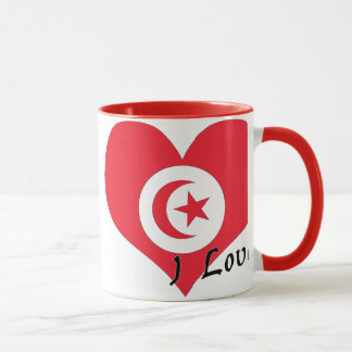Jag älskar Tunisien Mugg