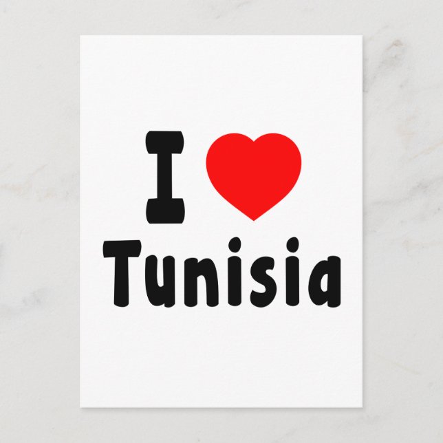 Jag älskar Tunisien. Vykort (Framsida)