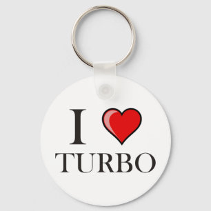 Jag älskar Turbo Nyckelring
