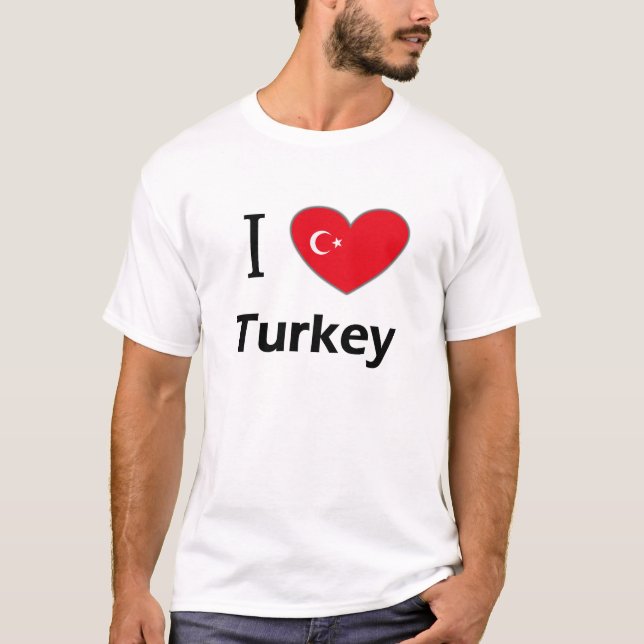 Jag älskar Turkiet T-shirt (Framsida)