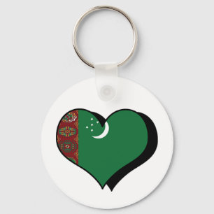 Jag älskar Turkmenistan Nyckelring