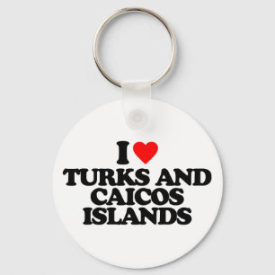 JAG ÄLSKAR TURKS AND CAICOS ISLANDS NYCKELRING