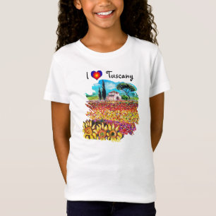 JAG ÄLSKAR TUSCANY OCH SOLROSOR T-SHIRT
