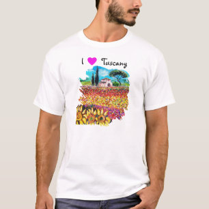 JAG ÄLSKAR TUSCANY OCH SOLROSOR T SHIRT