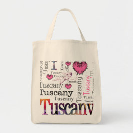 Jag älskar Tuscany Tygkasse