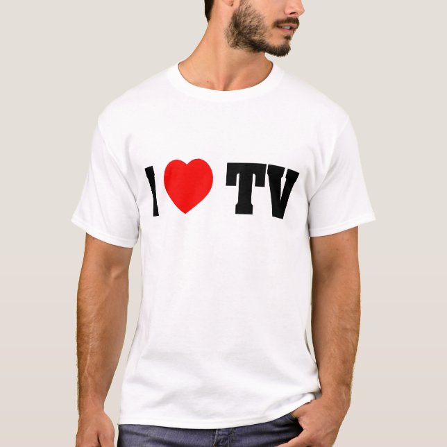Jag älskar TV:N T-shirt (Framsida)