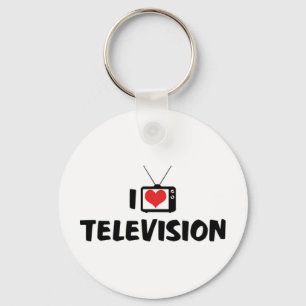 Jag älskar TV-nyckelring Nyckelring