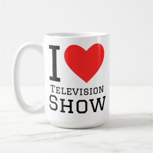 Jag älskar tv-program kaffemugg