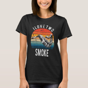 Jag älskar tvåtaktsmotorer för motocross eller rac t shirt