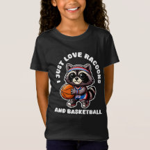 Jag Älskar Tvättbjörnar Och Kärlek Till Basket Spo