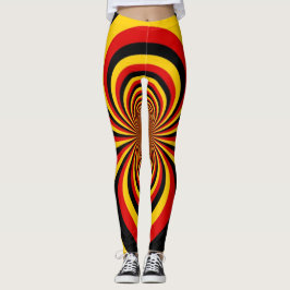 Jag älskar Tyskland Nationella flaggans färger kon Leggings