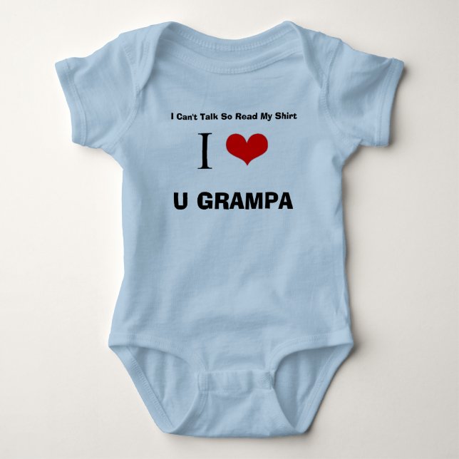 Jag älskar U Grampa Tröja (Framsida)