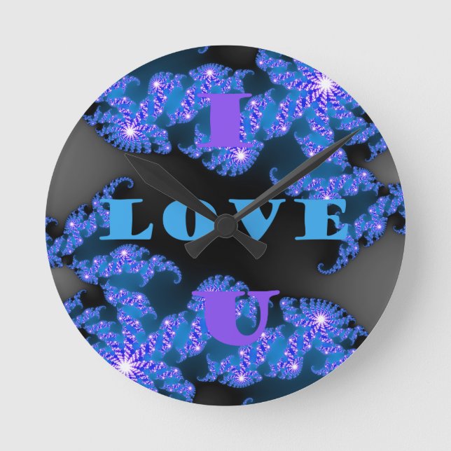 Jag älskar U.png Rund Klocka (Framsida)