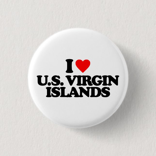 JAG ÄLSKAR U.S. VIRGIN ISLANDS KNAPP (Framsida)