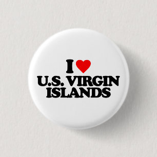 JAG ÄLSKAR U.S. VIRGIN ISLANDS KNAPP