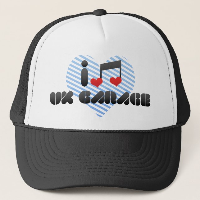 Jag älskar Uk-garage Truckerkeps (Framsida)