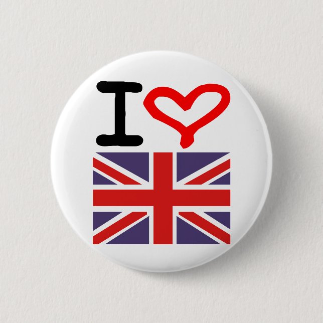 Jag älskar UK Knapp (Framsida)