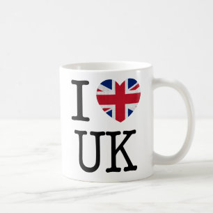 Jag älskar UK-muggen Kaffemugg