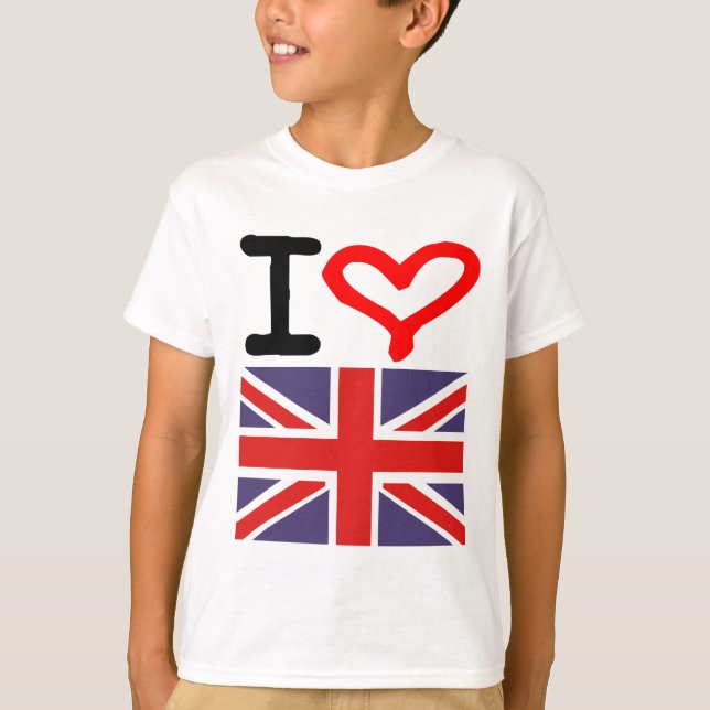 Jag älskar UK Tee Shirt (Framsida)