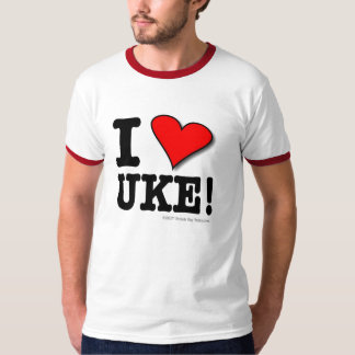 JAG ÄLSKAR UKE-formgivareT-tröja Tee Shirt