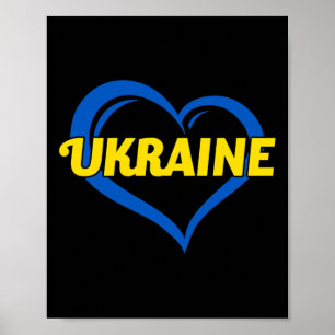Jag älskar Ukraina Jag älskar Ukraina Ukrainsk fla Poster
