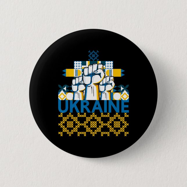 Jag älskar Ukraina  Knapp (Framsida)