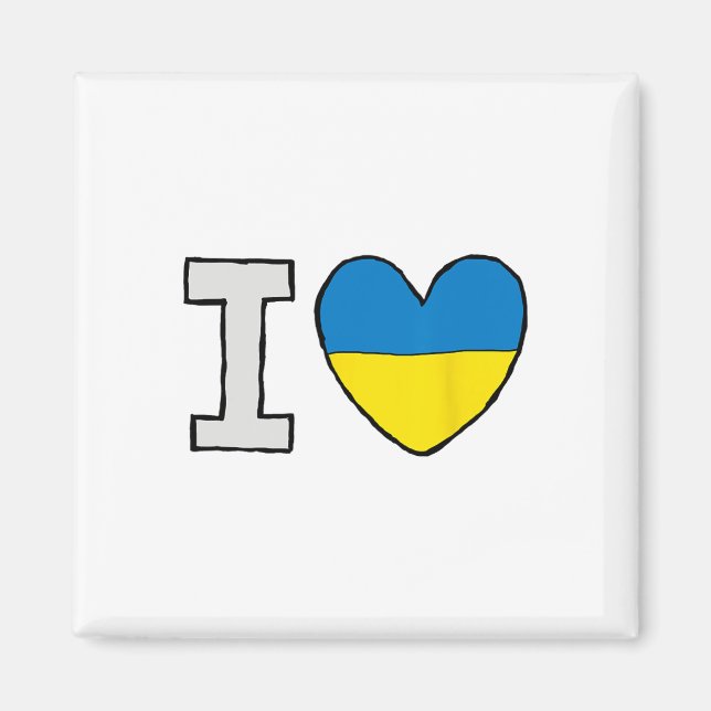 Jag älskar Ukraina  Magnet (Framsidan)