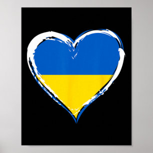 Jag älskar Ukraina - Stå med Ukraina - Ukrainas fl Poster