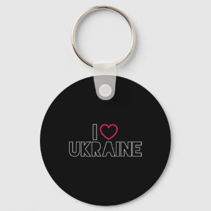 Jag älskar Ukraina Ukrainskt Stolt Byltic Kärlek H Nyckelring