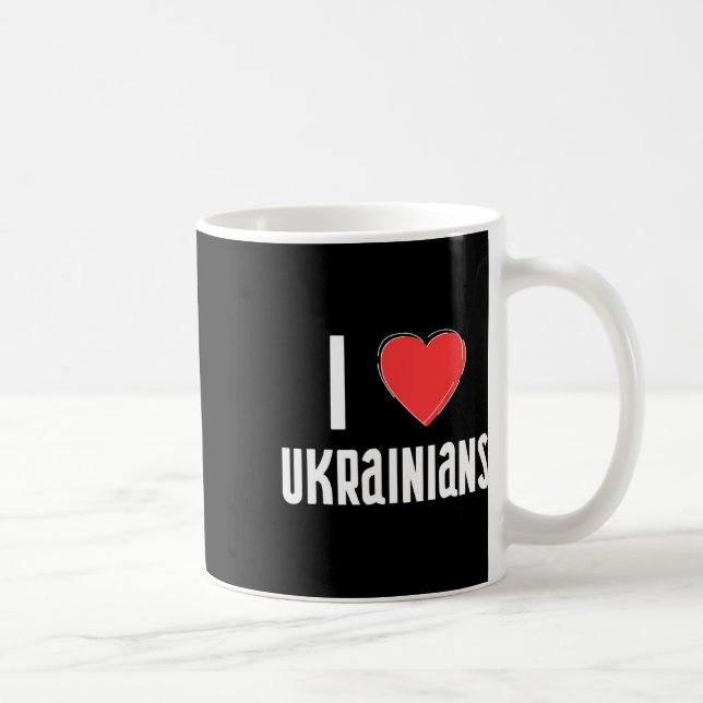 Jag älskar ukrainare Nationalitet Ukraina  Kaffemugg (Höger)