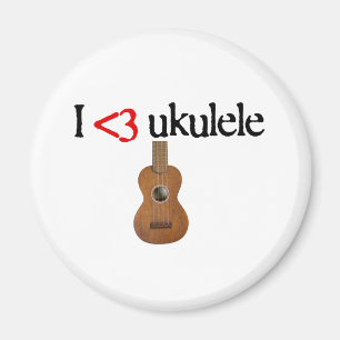 Jag älskar ukulelen magnet