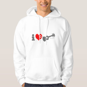 Jag älskar ukulelen sweatshirt