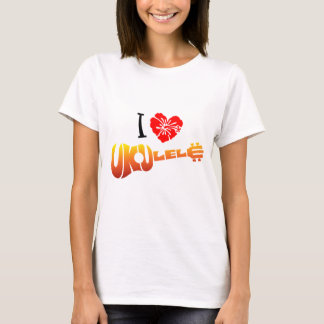 Jag älskar ukulelen tee shirt