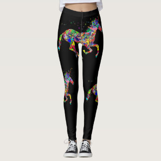 Jag älskar Unicorndamasker Leggings