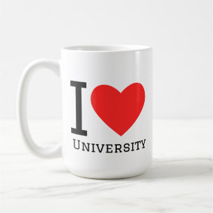 Jag älskar universitetet kaffemugg