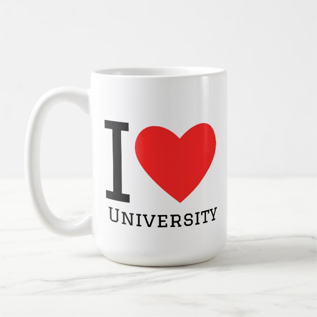 Jag älskar universitetet  kaffemugg (Vänster)