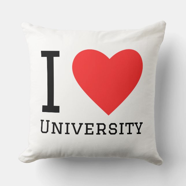 Jag älskar universitetet  kudde (Framsida)