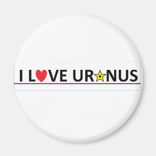 Jag älskar Uranus Magnet