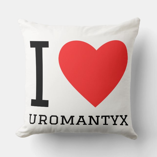Jag älskar uromantyx  kudde (Framsida)